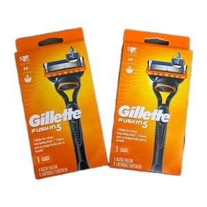 Gillette Fusion5 Razors Pack of 2 with‎ Cartridges – 4 Pieces Total